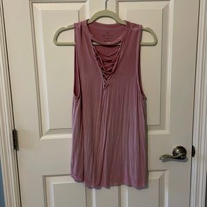Pink American eagle tank top